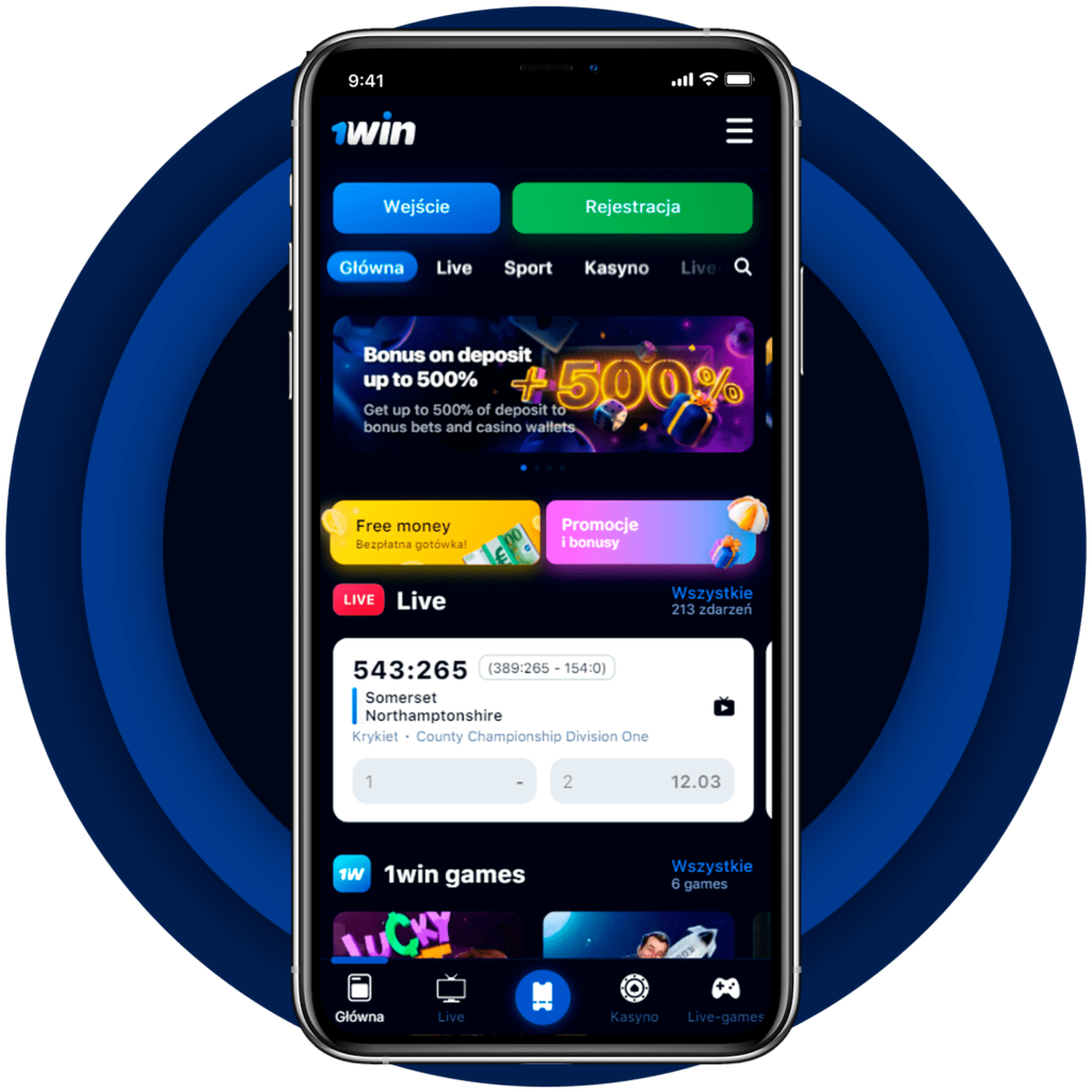 1Win aplikacja mobilna